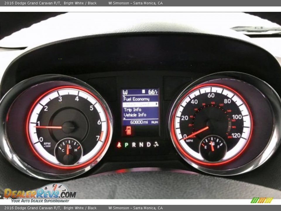 2016 Dodge Grand Caravan R/T Bright White / Black Photo #20
