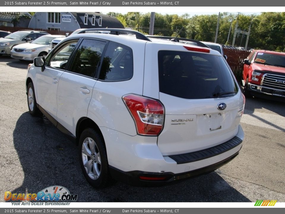 2015 Subaru Forester 2.5i Premium Satin White Pearl / Gray Photo #7