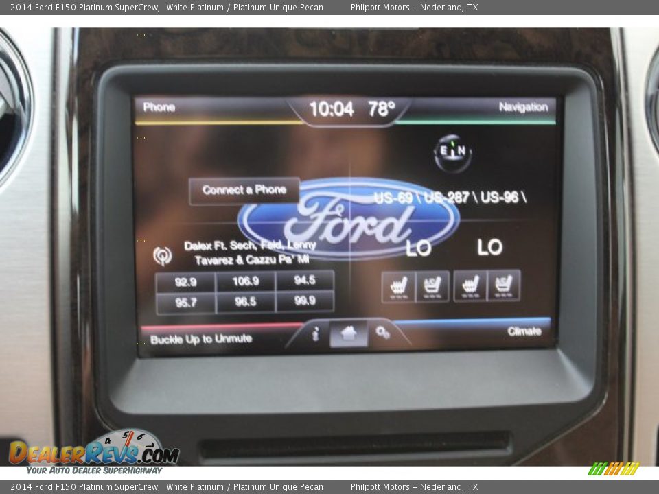 2014 Ford F150 Platinum SuperCrew White Platinum / Platinum Unique Pecan Photo #16