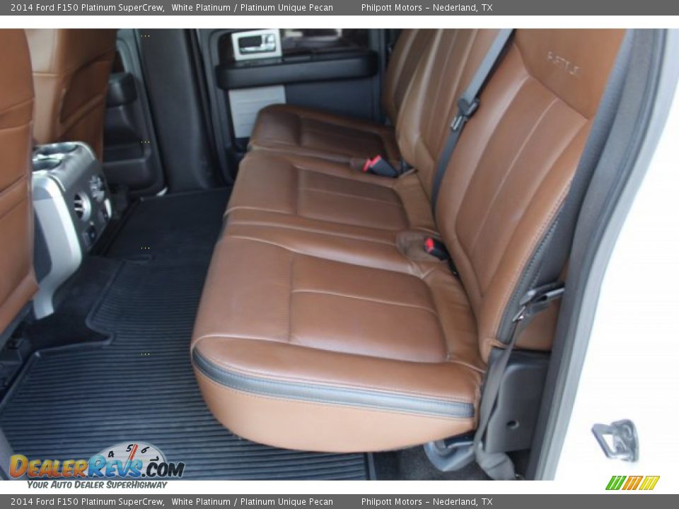 2014 Ford F150 Platinum SuperCrew White Platinum / Platinum Unique Pecan Photo #20
