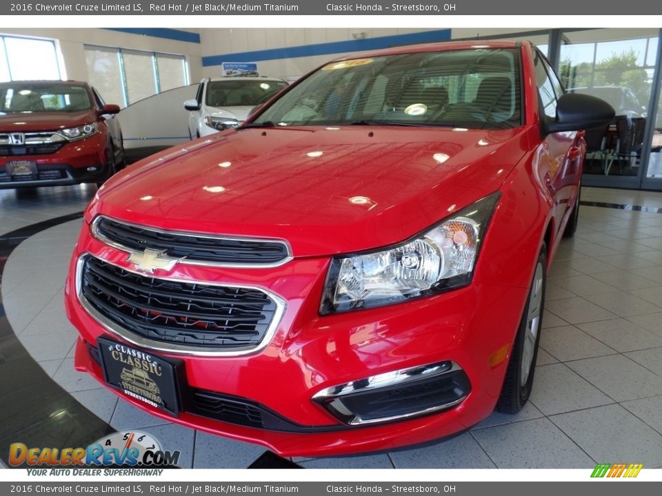 2016 Chevrolet Cruze Limited LS Red Hot / Jet Black/Medium Titanium Photo #1