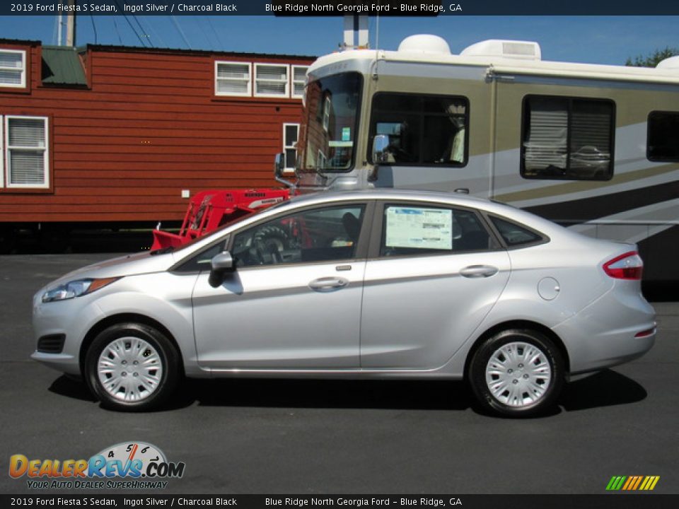2019 Ford Fiesta S Sedan Ingot Silver / Charcoal Black Photo #2