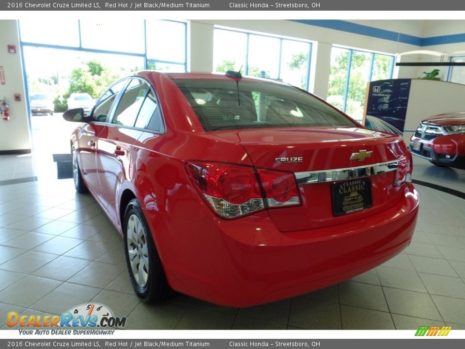 2016 Chevrolet Cruze Limited LS Red Hot / Jet Black/Medium Titanium Photo #3