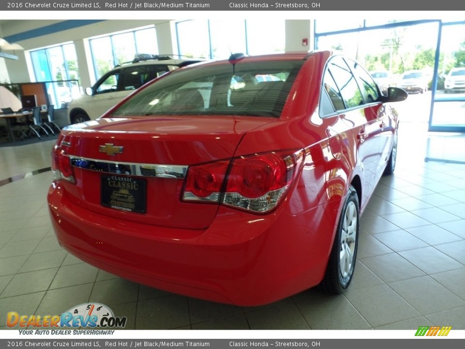 2016 Chevrolet Cruze Limited LS Red Hot / Jet Black/Medium Titanium Photo #4
