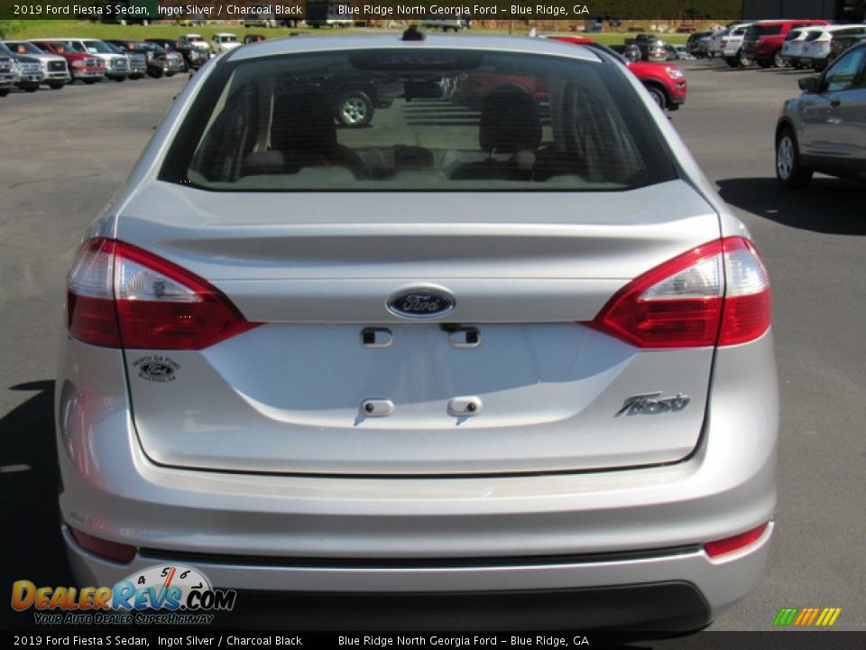 2019 Ford Fiesta S Sedan Ingot Silver / Charcoal Black Photo #4