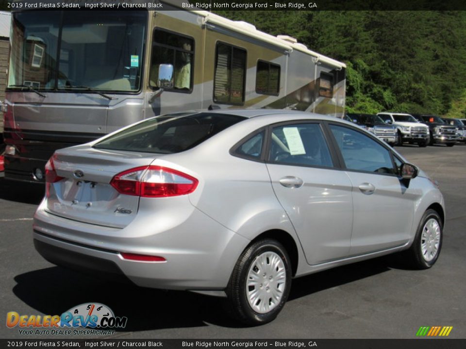 2019 Ford Fiesta S Sedan Ingot Silver / Charcoal Black Photo #5