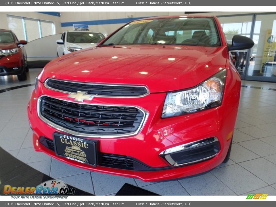 2016 Chevrolet Cruze Limited LS Red Hot / Jet Black/Medium Titanium Photo #7