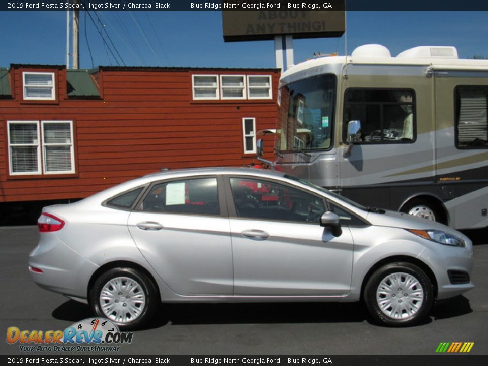 2019 Ford Fiesta S Sedan Ingot Silver / Charcoal Black Photo #6