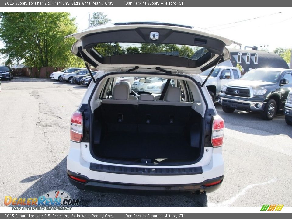 2015 Subaru Forester 2.5i Premium Satin White Pearl / Gray Photo #14