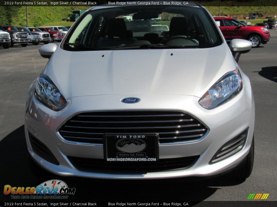 2019 Ford Fiesta S Sedan Ingot Silver / Charcoal Black Photo #8