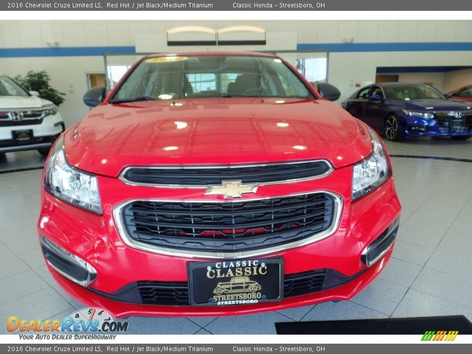 2016 Chevrolet Cruze Limited LS Red Hot / Jet Black/Medium Titanium Photo #13
