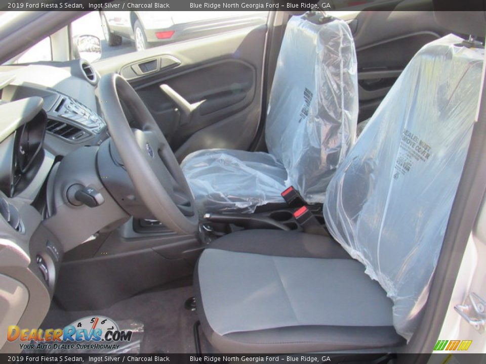 2019 Ford Fiesta S Sedan Ingot Silver / Charcoal Black Photo #12