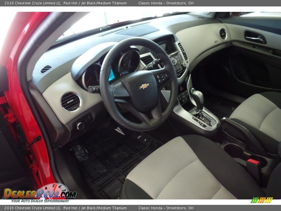 2016 Chevrolet Cruze Limited LS Red Hot / Jet Black/Medium Titanium Photo #15