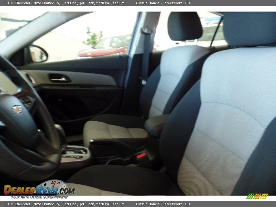 2016 Chevrolet Cruze Limited LS Red Hot / Jet Black/Medium Titanium Photo #16