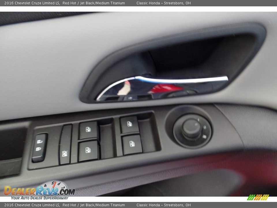 2016 Chevrolet Cruze Limited LS Red Hot / Jet Black/Medium Titanium Photo #21