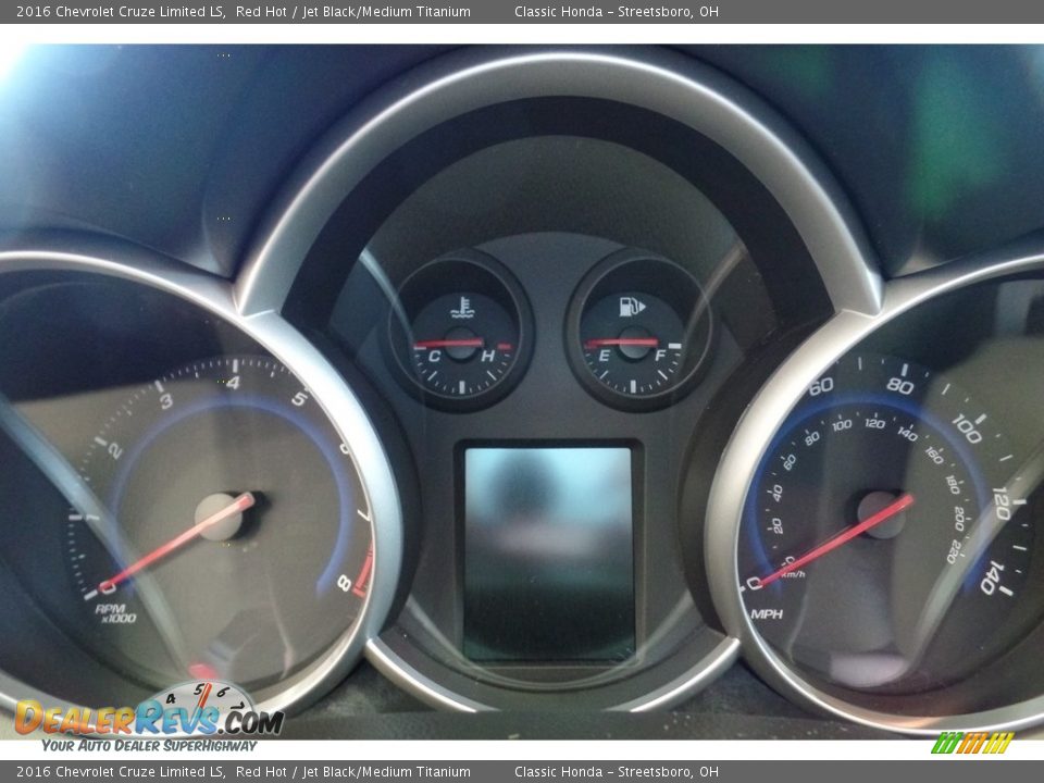 2016 Chevrolet Cruze Limited LS Red Hot / Jet Black/Medium Titanium Photo #23