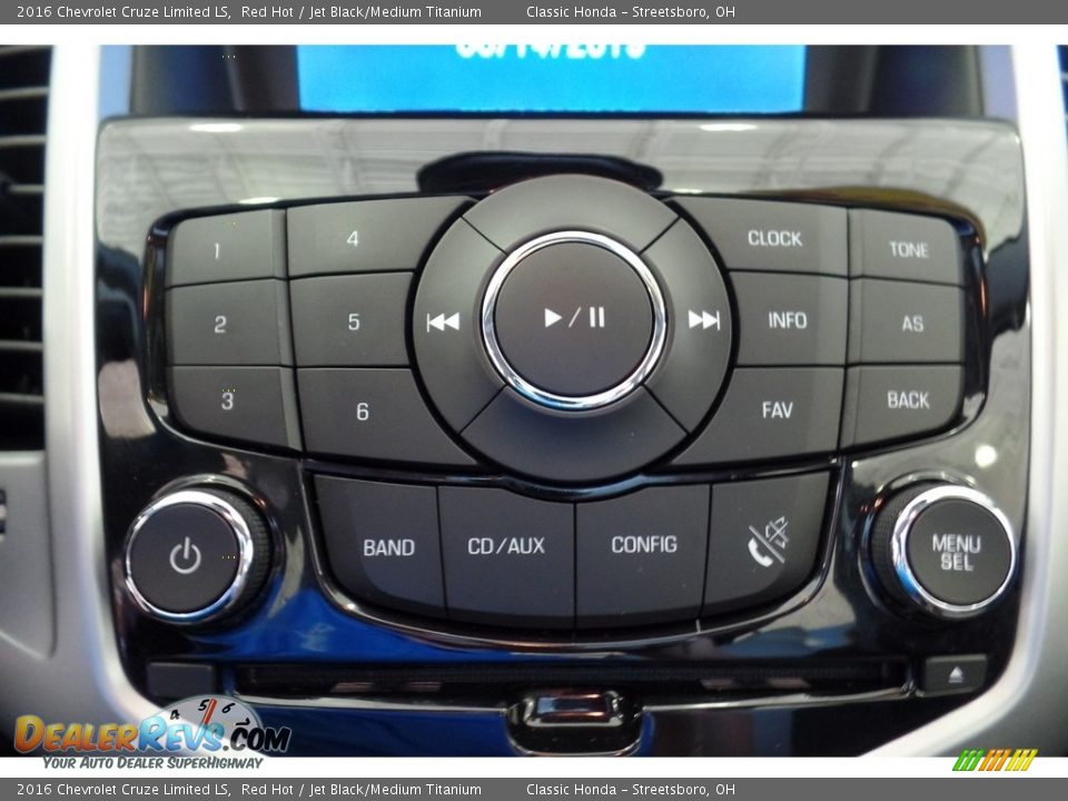 2016 Chevrolet Cruze Limited LS Red Hot / Jet Black/Medium Titanium Photo #25