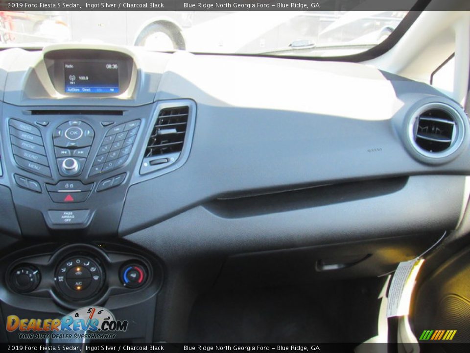 2019 Ford Fiesta S Sedan Ingot Silver / Charcoal Black Photo #20