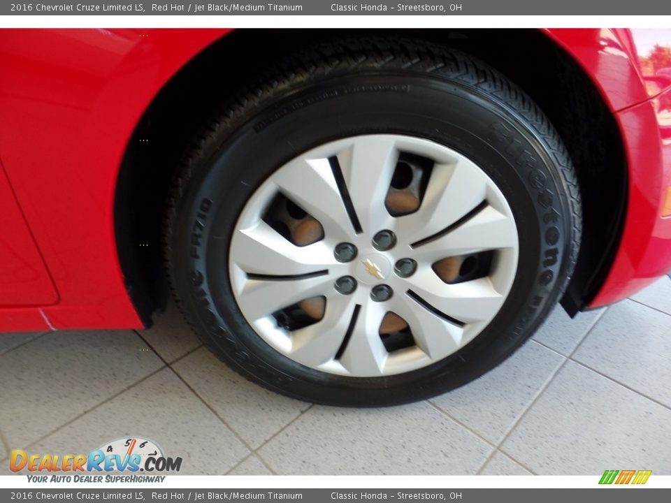 2016 Chevrolet Cruze Limited LS Red Hot / Jet Black/Medium Titanium Photo #34