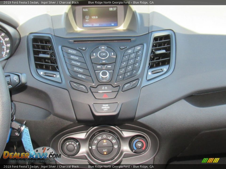 2019 Ford Fiesta S Sedan Ingot Silver / Charcoal Black Photo #22