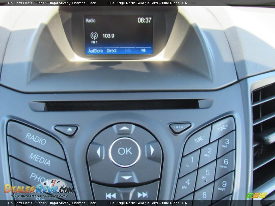 2019 Ford Fiesta S Sedan Ingot Silver / Charcoal Black Photo #23