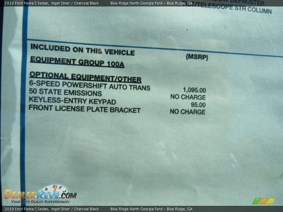 2019 Ford Fiesta S Sedan Ingot Silver / Charcoal Black Photo #27