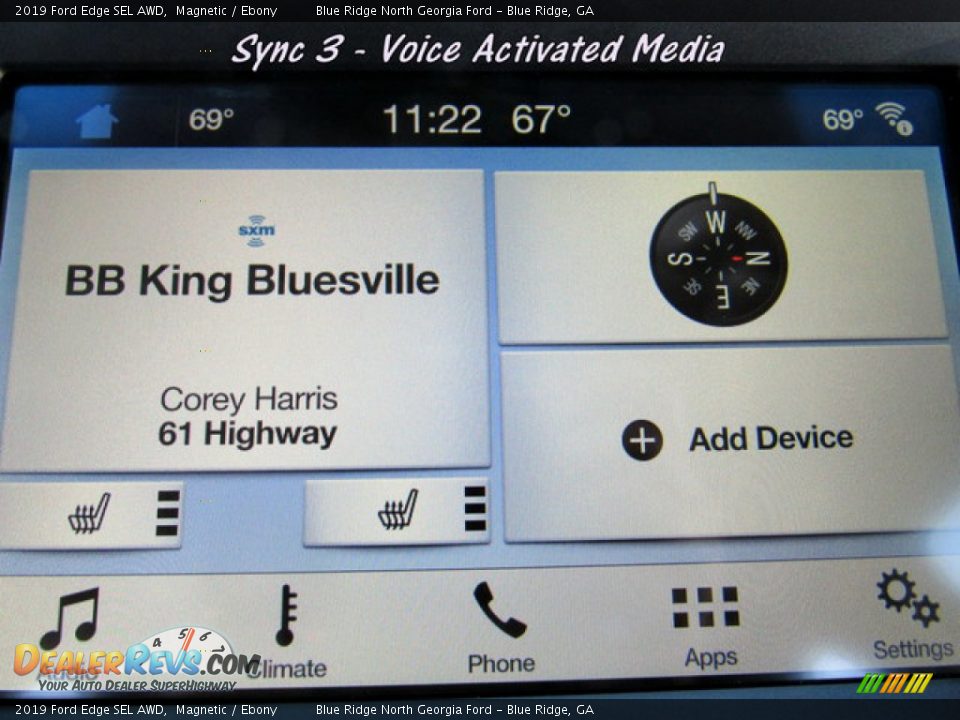 2019 Ford Edge SEL AWD Magnetic / Ebony Photo #19