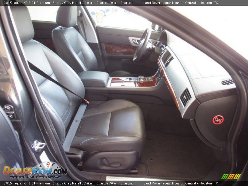 2015 Jaguar XF 2.0T Premium Stratus Grey Metallic / Warm Charcoal/Warm Charcoal Photo #3