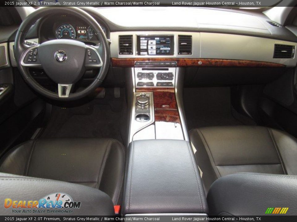 2015 Jaguar XF 2.0T Premium Stratus Grey Metallic / Warm Charcoal/Warm Charcoal Photo #4