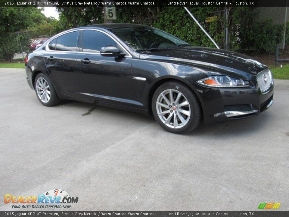 2015 Jaguar XF 2.0T Premium Stratus Grey Metallic / Warm Charcoal/Warm Charcoal Photo #6