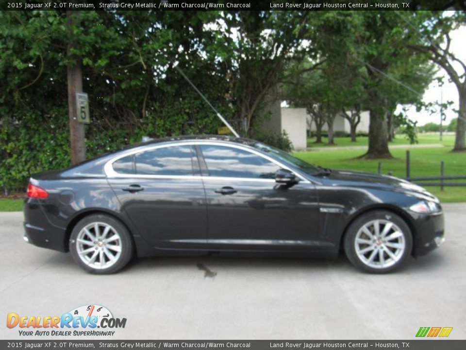 2015 Jaguar XF 2.0T Premium Stratus Grey Metallic / Warm Charcoal/Warm Charcoal Photo #7