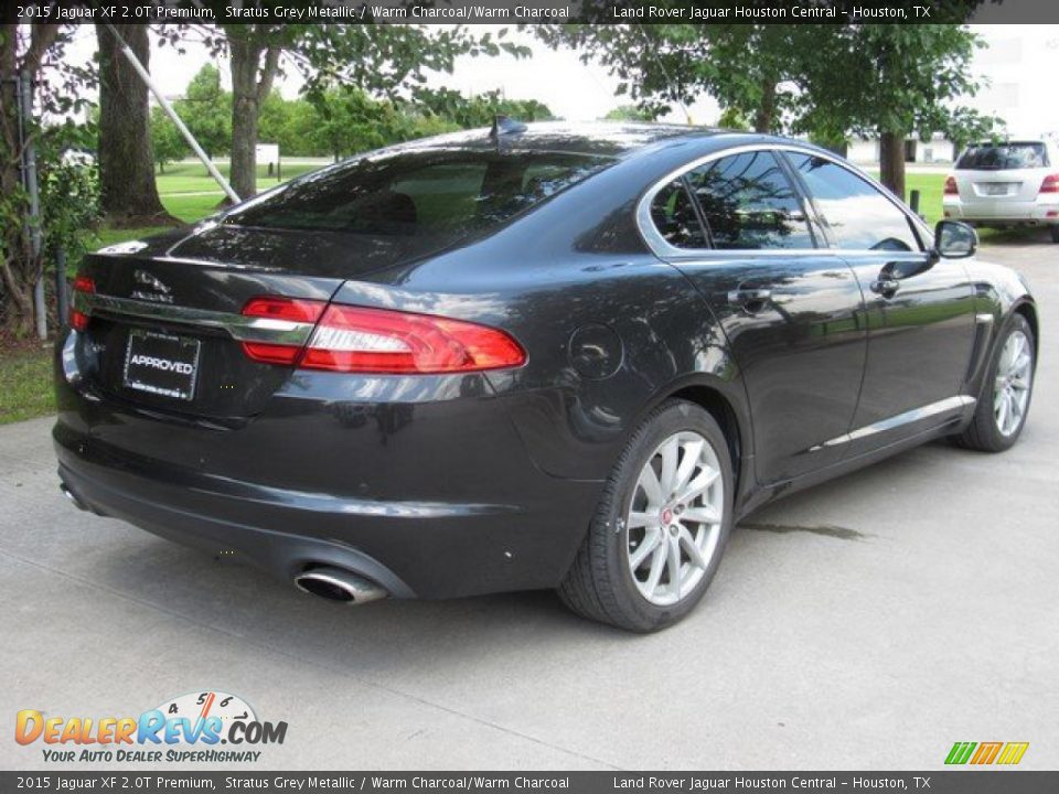 2015 Jaguar XF 2.0T Premium Stratus Grey Metallic / Warm Charcoal/Warm Charcoal Photo #8