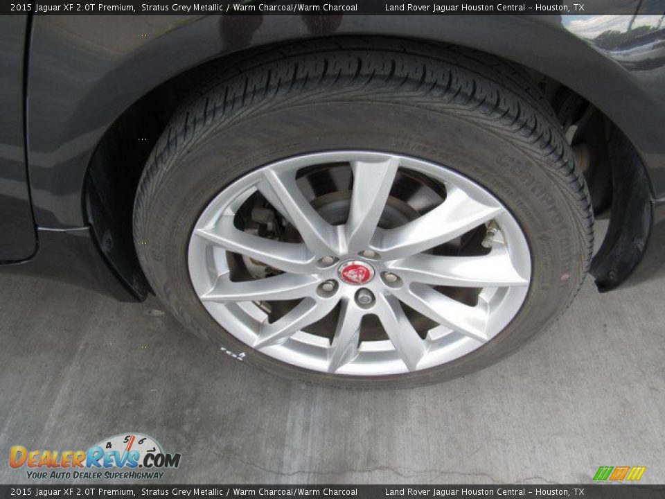 2015 Jaguar XF 2.0T Premium Stratus Grey Metallic / Warm Charcoal/Warm Charcoal Photo #9