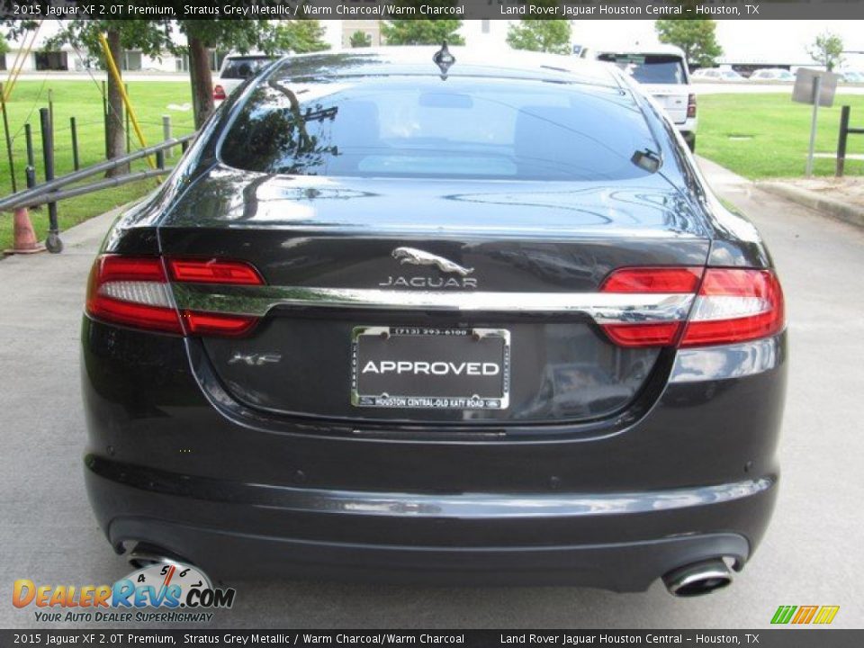 2015 Jaguar XF 2.0T Premium Stratus Grey Metallic / Warm Charcoal/Warm Charcoal Photo #10