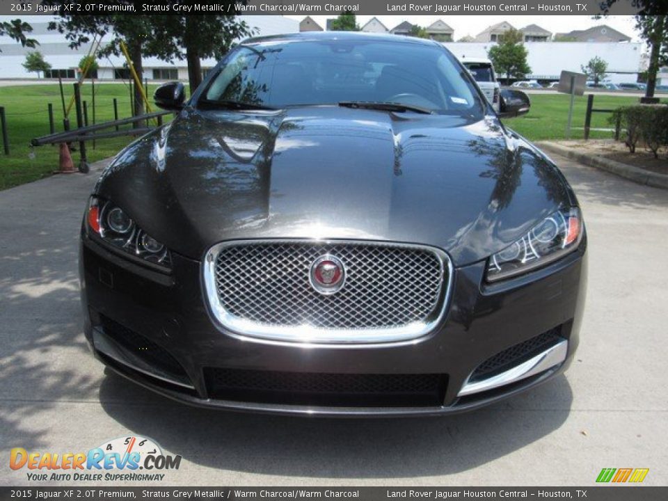 2015 Jaguar XF 2.0T Premium Stratus Grey Metallic / Warm Charcoal/Warm Charcoal Photo #11