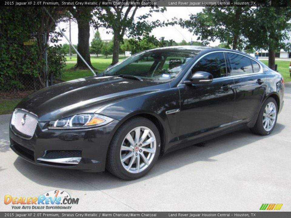 2015 Jaguar XF 2.0T Premium Stratus Grey Metallic / Warm Charcoal/Warm Charcoal Photo #12