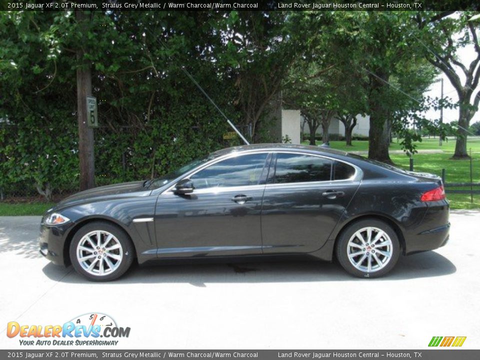 2015 Jaguar XF 2.0T Premium Stratus Grey Metallic / Warm Charcoal/Warm Charcoal Photo #13