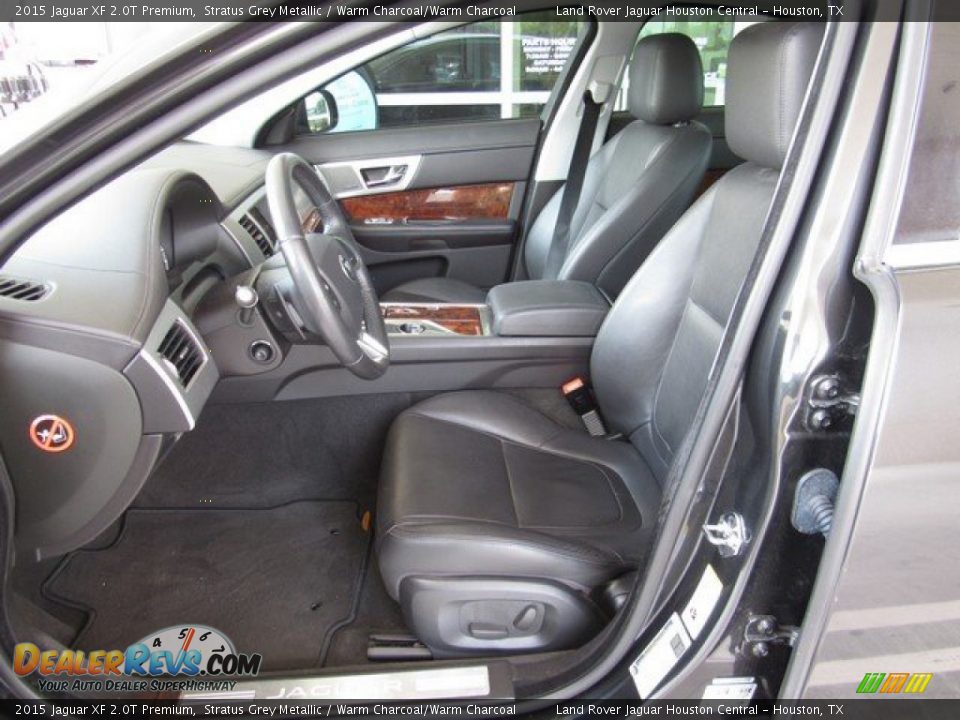 2015 Jaguar XF 2.0T Premium Stratus Grey Metallic / Warm Charcoal/Warm Charcoal Photo #14