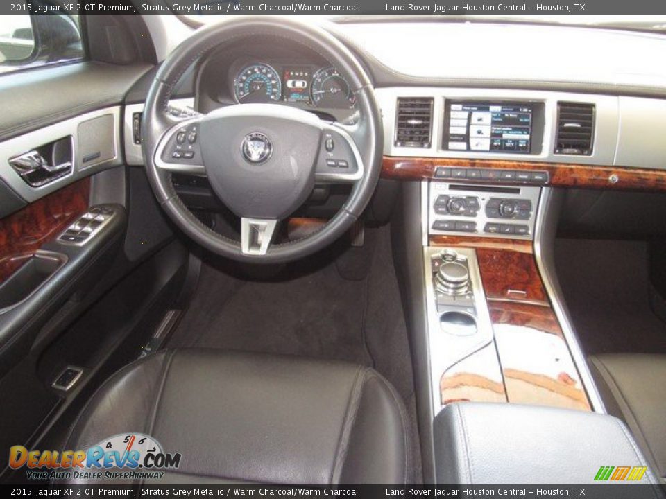 2015 Jaguar XF 2.0T Premium Stratus Grey Metallic / Warm Charcoal/Warm Charcoal Photo #15
