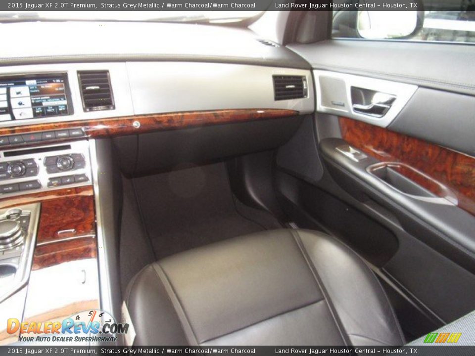 2015 Jaguar XF 2.0T Premium Stratus Grey Metallic / Warm Charcoal/Warm Charcoal Photo #16