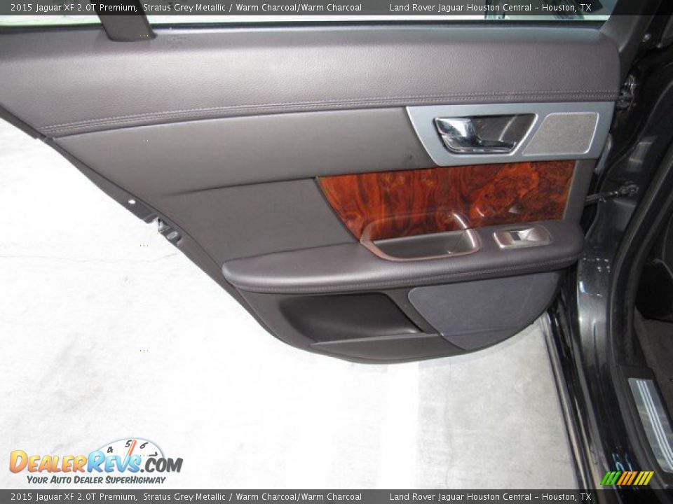 2015 Jaguar XF 2.0T Premium Stratus Grey Metallic / Warm Charcoal/Warm Charcoal Photo #23