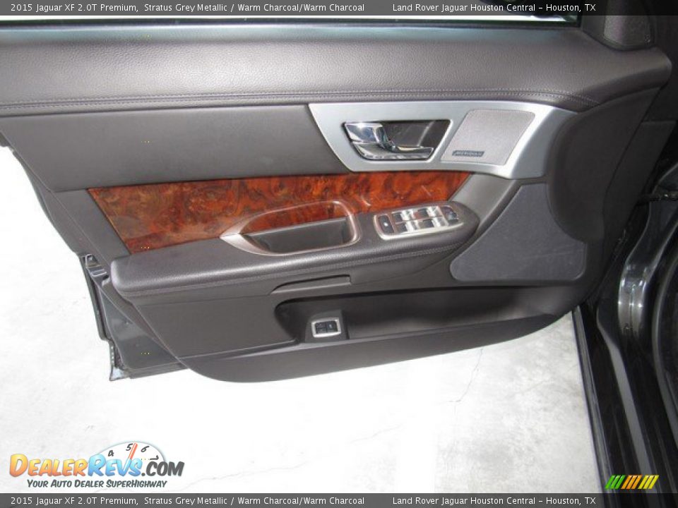 2015 Jaguar XF 2.0T Premium Stratus Grey Metallic / Warm Charcoal/Warm Charcoal Photo #24