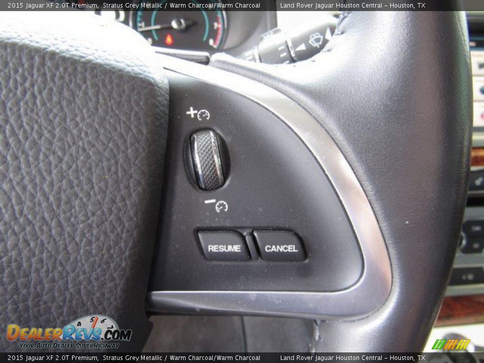 2015 Jaguar XF 2.0T Premium Stratus Grey Metallic / Warm Charcoal/Warm Charcoal Photo #29