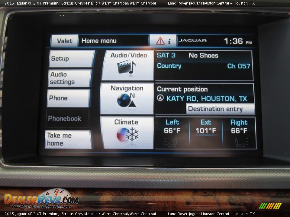 2015 Jaguar XF 2.0T Premium Stratus Grey Metallic / Warm Charcoal/Warm Charcoal Photo #31