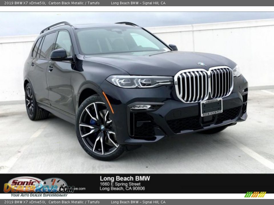 2019 BMW X7 xDrive50i Carbon Black Metallic / Tartufo Photo #1