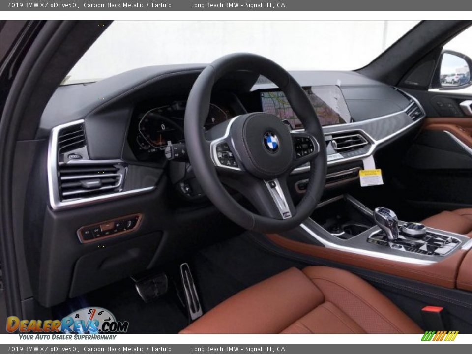 2019 BMW X7 xDrive50i Carbon Black Metallic / Tartufo Photo #4