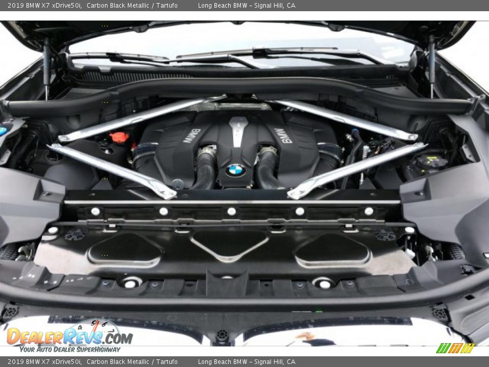 2019 BMW X7 xDrive50i Carbon Black Metallic / Tartufo Photo #8