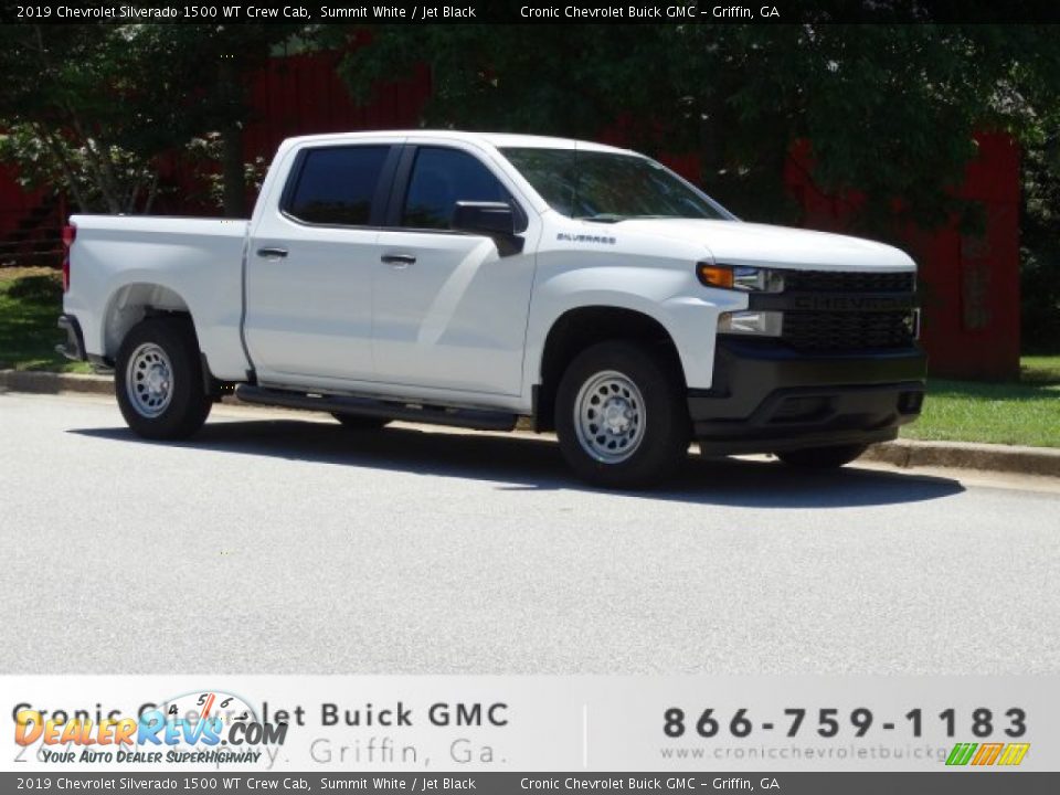 2019 Chevrolet Silverado 1500 WT Crew Cab Summit White / Jet Black Photo #1