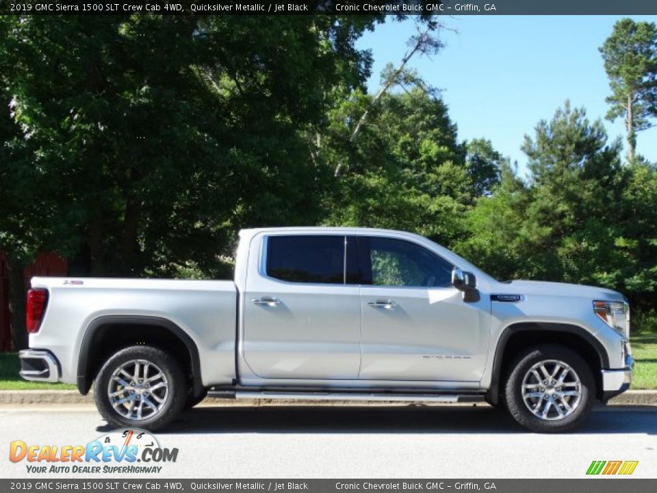 2019 GMC Sierra 1500 SLT Crew Cab 4WD Quicksilver Metallic / Jet Black Photo #2