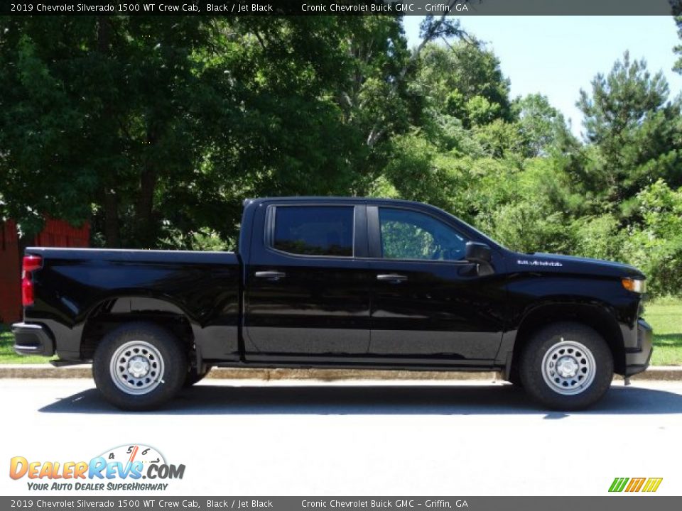 Black 2019 Chevrolet Silverado 1500 WT Crew Cab Photo #2
